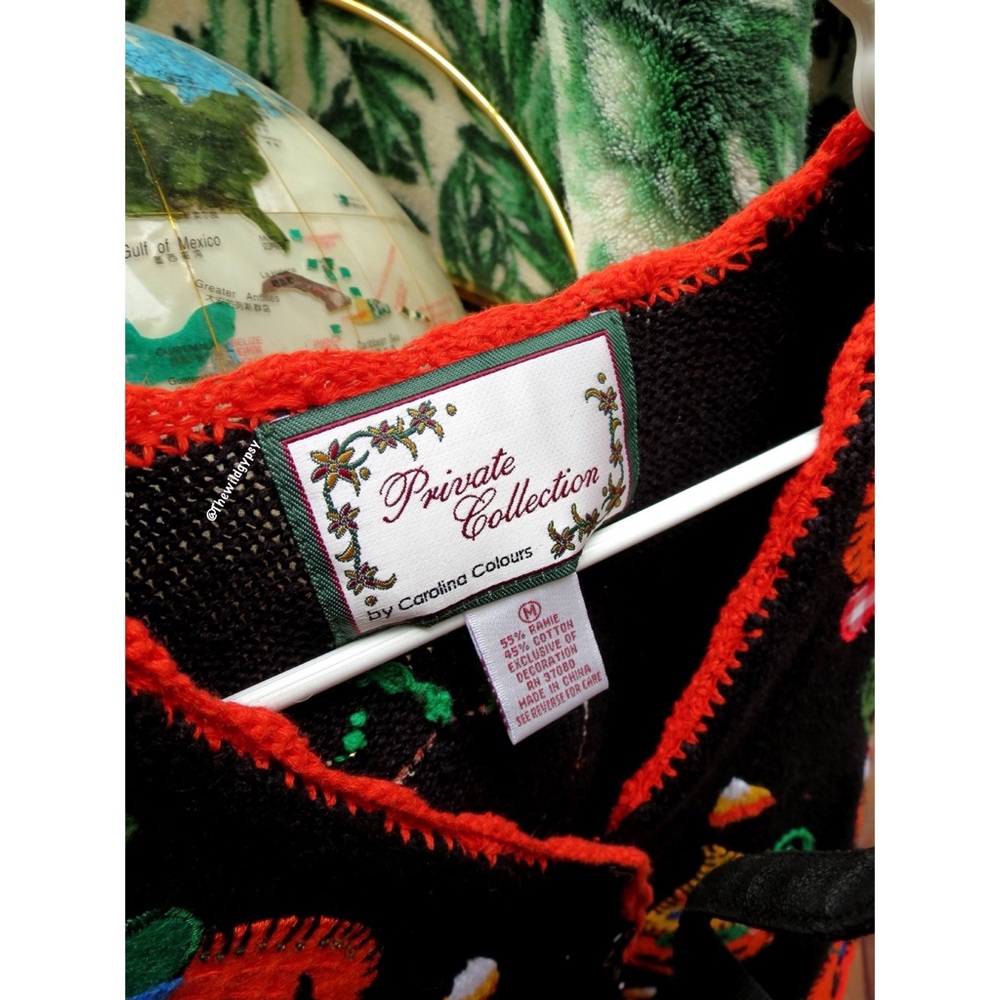 Vintage embroidered jack o lantern Halloween vest 🎃 - Picture 4 of 5